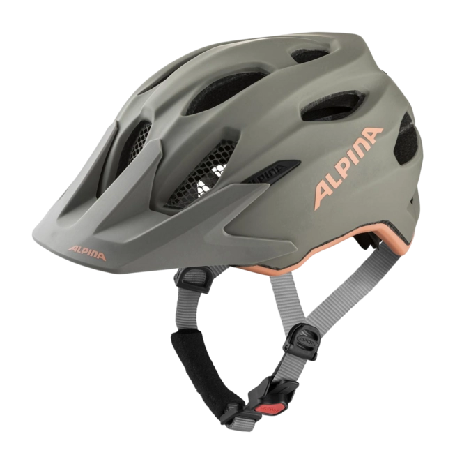 Helm Alpina Junior Carapax Flash Moon Grey Peach Matt Kinderhelmen