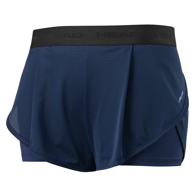 Tennisbroek Head Vision Short Women Navy Tennisplanet Nl