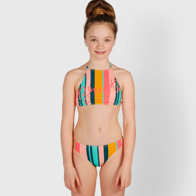 Bikini Brunotti Girls Camellia Stripe Lonian Green A Outdoorsupply Co Uk