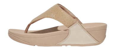 Fitflop Women Lulu Shimmerlux Toe Post Latte Beige Onlybrands