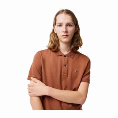 Polo Shirt Lacoste Men Ph Slim Fit Pecan Outdoorsupply Co Uk