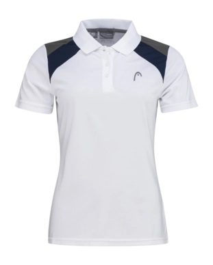 Polo Head Femmes Club Tech White Deep Blue Tennisplanet Fr