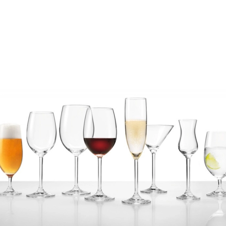 Agitateur rond en verre brillant en forme de sakura pour la maison verre a cocktail - verre a