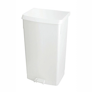 Pedaalemmer Met Zakhouder Wit 60L