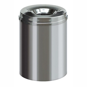 Vlamdovende Papierbak Zilver RVS 15L