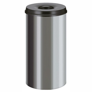 Vlamdovende Papierbak Zilver RVS-Zwart 50L