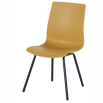 Tuinstoel Hartman Sophie Rondo Wave Dining Chair Carbon Black Curry Yellow (set van 2)