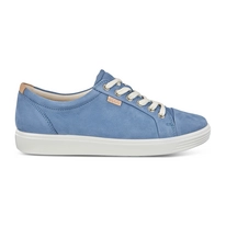 Sneaker ECCO Soft 7 Retro Blau Diffuse Damen Sneaker ECCO Soft 7 Retro Blau Diffuse Damen