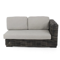 Loungeset Module Applebee Elements XL Black Wash Lounge Sofa Links 160 Wicker Black Wash Pebble Grey