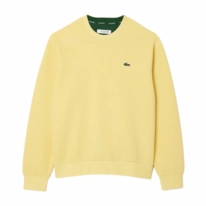 Pull lacoste jaune femme sale