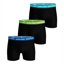 Boxershort Björn Borg Men Essential Seasonal Solid Neon Electric Blue Lemonade (3-pack)