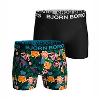 Boxershort Björn Borg Men Core Shorts Sammy BB Strong Flower Black Beauty (2 pack)