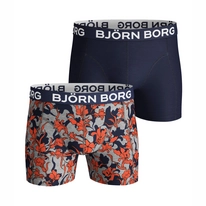 Boxershort Björn Borg Men Core Sammy Vintage Flower Light Grey Melange (2 pack)