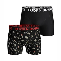 Boxershort Björn Borg Men Core Sammy Reindeer Xmas Box Black Beauty (2 pack)