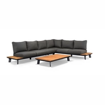 Loungeset Suns Denver Hoekopstelling Groot Matt Royal Grey / Blended Anthracite