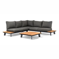 Loungeset Suns Denver Hoekopstelling Klein Matt Royal Grey / Blended Anthracite