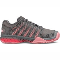 Tennisschuh K Swiss Women Hypercourt Express HB Steel Grey Calypso Flamingo Pink Damen