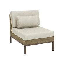 Loungeset Module Applebee Long Island Lounge Coastal Tussenmodule 70 Teak Natural Oak