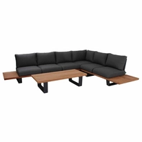 Loungeset Suns Boston Hoekopstelling Groot Matt Royal Grey / Blended Anthracite