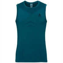 Ondershirt Odlo Men Suw Top Crew Neck Singlet Performance Li Deep Lagoon Diving Navy
