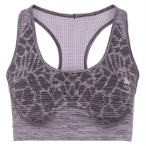 Sport BH Odlo Women Sports Bra Blackcomb Seamless Medium Vintage Violet Orchid Petal