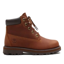 Boots Timberland Toddler Courma Kid Traditional 6 Inch Mid Brown Full Grain  | Fashionchaussures