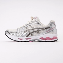 ASICS Unisex GEL-KAYANO 14 White/Light Navy | Sneaker District