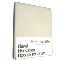Duidelijk maken kousen picknick Flanellen Hoeslaken Romanette Wit | Hoeslakenshop