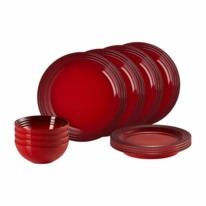Crockery Set Le Creuset Vancouver Cherry Red Set of 12 | Cookwarestore