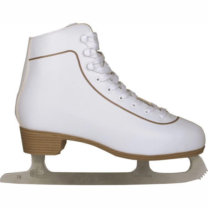 Ice Skates Nijdam Leather Classic Women White Outdoorsupply.co.uk