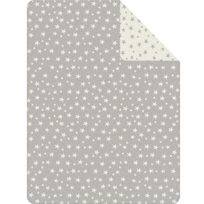 Jacquard Decke S.Oliver Junior Sterne Grau | Bedsupply.de