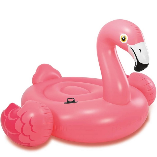 Aufblasbarer Flamingo 55cm - Lustiges Badespielzeug Für Pool & Strand
