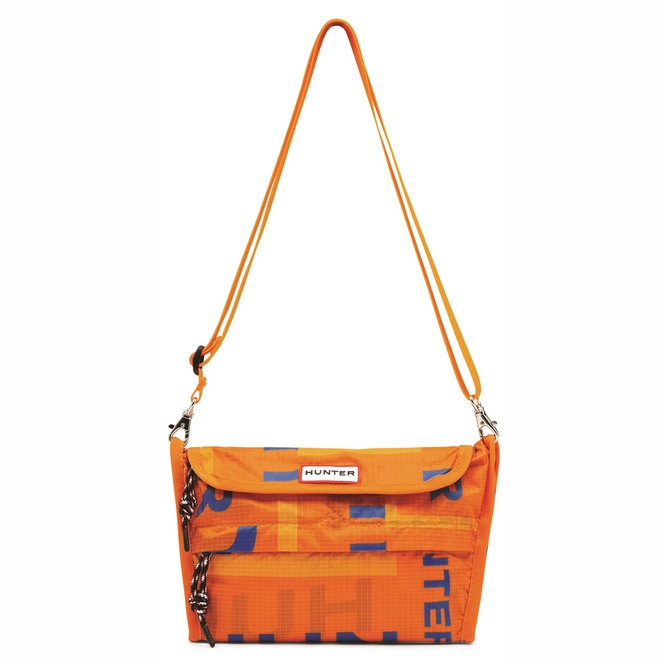 Schoudertas Hunter Original Packable Crossbody Orange Peel Exploded
