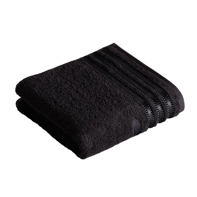 Hand Towels Vossen Cult de Luxe Black (set of 3) (50 x 100 cm