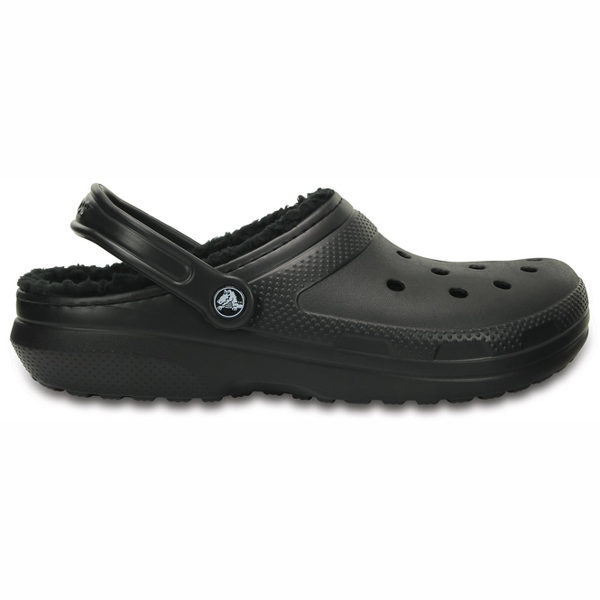 Sandales Crocs Classic Lined Clog Black/Black Sabotexpert
