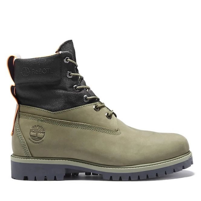 Boots Timberland Men 6 Inch WP Treadlight Boot Dark Green Nubuck ...