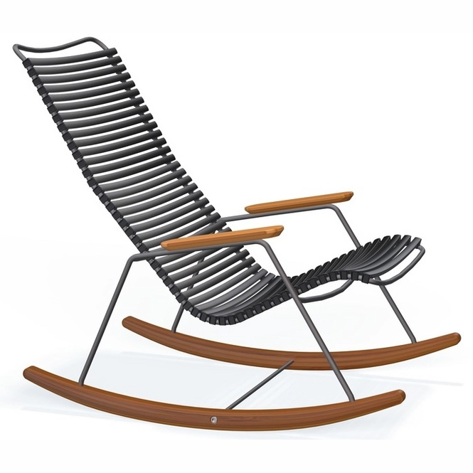 Click Rocking Chair Loungestoel Houe Click Rocking Chair Black | Tuinkussenstore