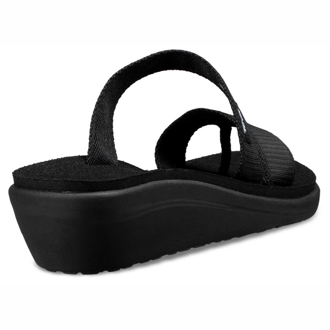 Flip Flops Teva Women Voya Loma Wedge Livy Black Outdoorsupply.co.uk