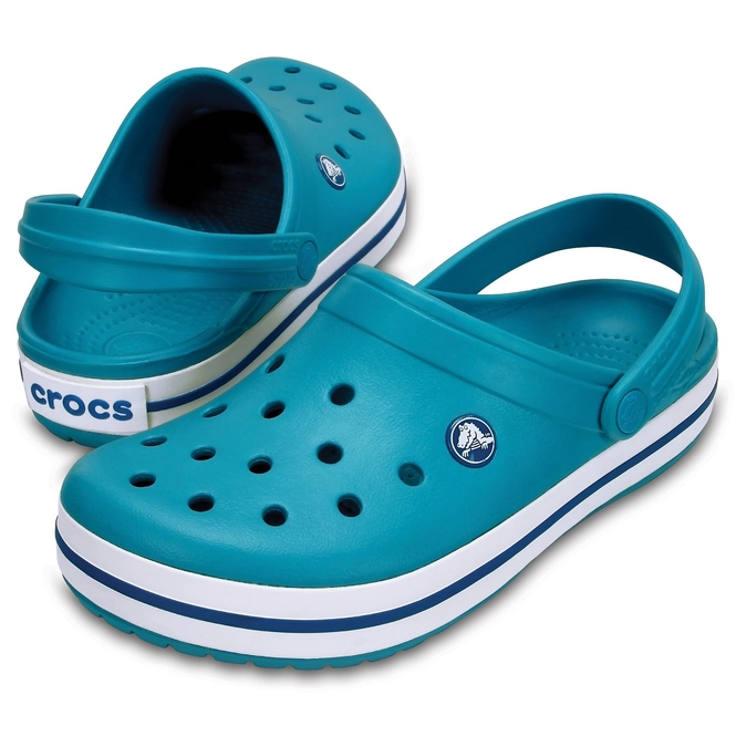 Clog Crocs Crocband Turquoise/Oyster | Fashionschuh