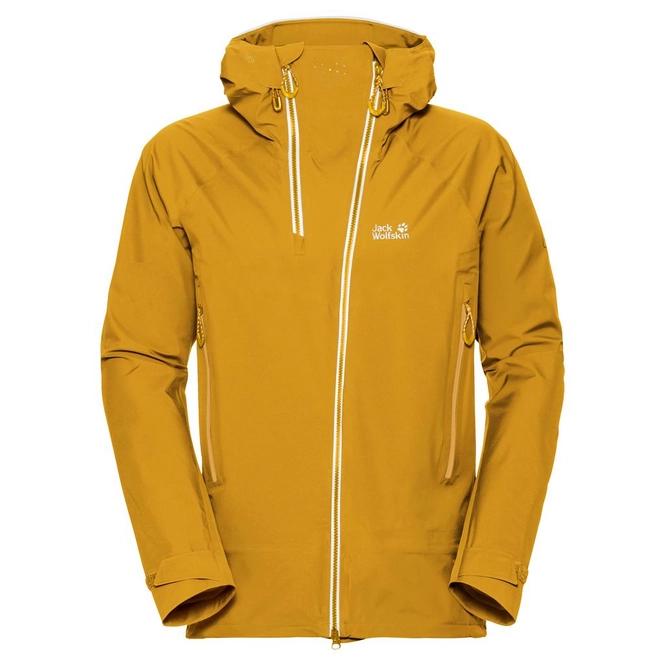 Ski Jacket Jack Wolfskin Men Exolight Range Golden Yellow