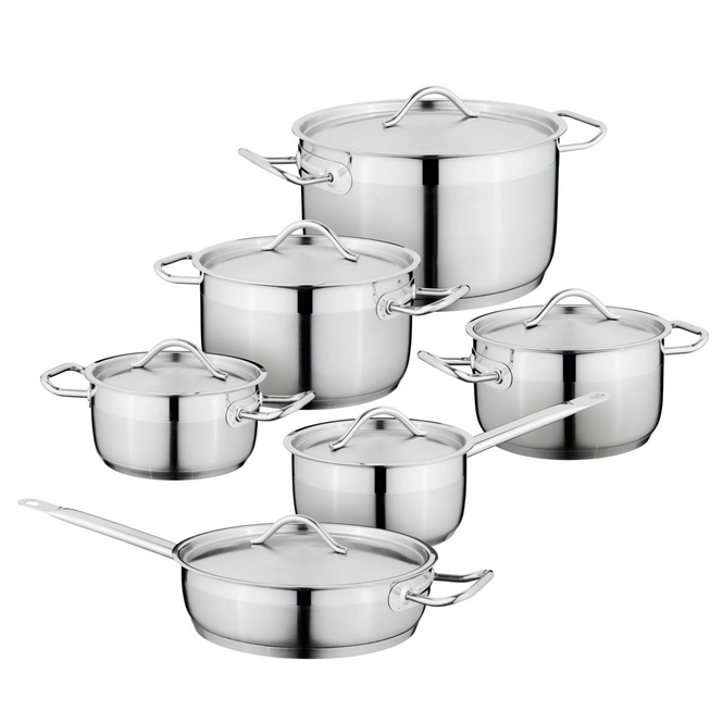 Berghoff Studio Perfetta Forma Teglia In Acciaio Inox Con Slice Tool - Antiaderente FernoGreen, 43x25 Cm