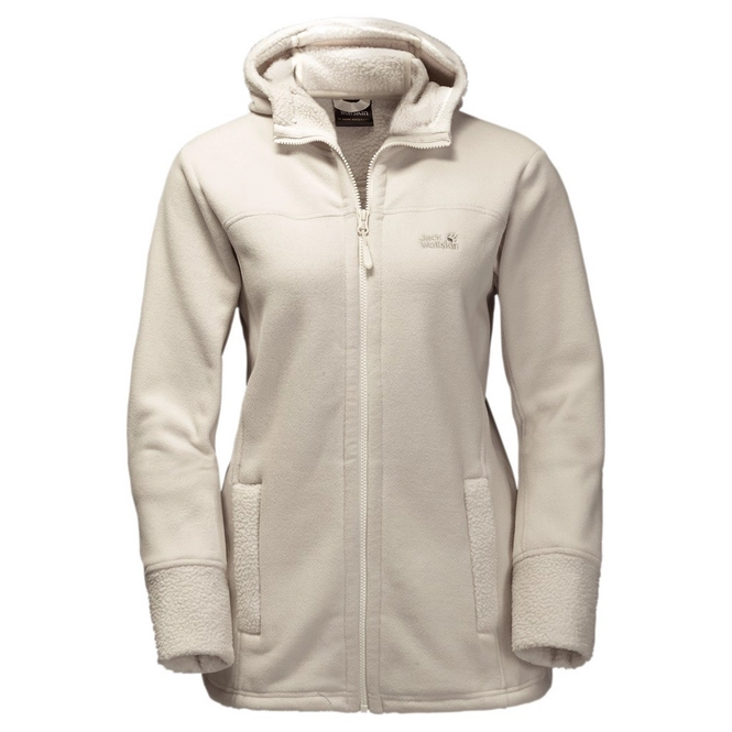 Sweatjacke Jack Wolfskin Frozen Morning Beige Damen Outdoorsupply.de