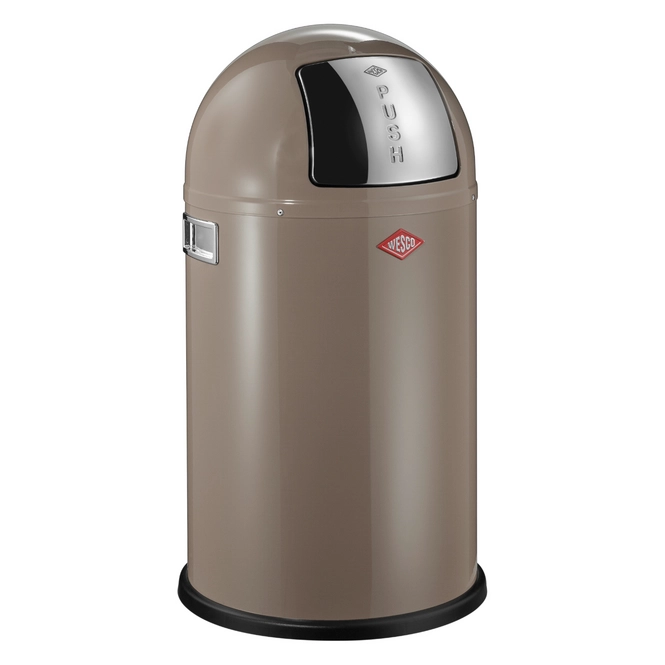 Wesco Pushboy Junior Warm Grey 22L Prullenbakkenstore