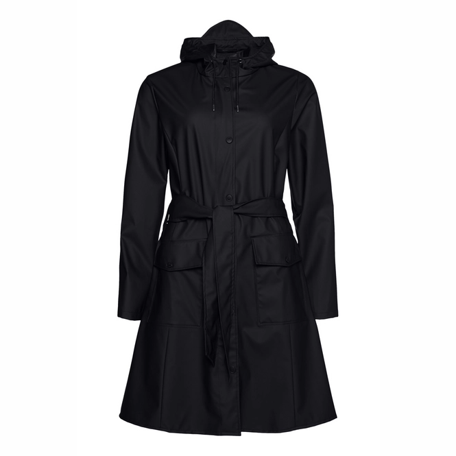 Imperméable Rains Curve Jacket Femme Black Bottespluie