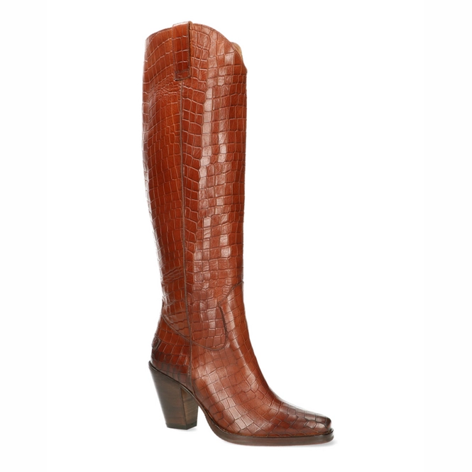 croco western boots