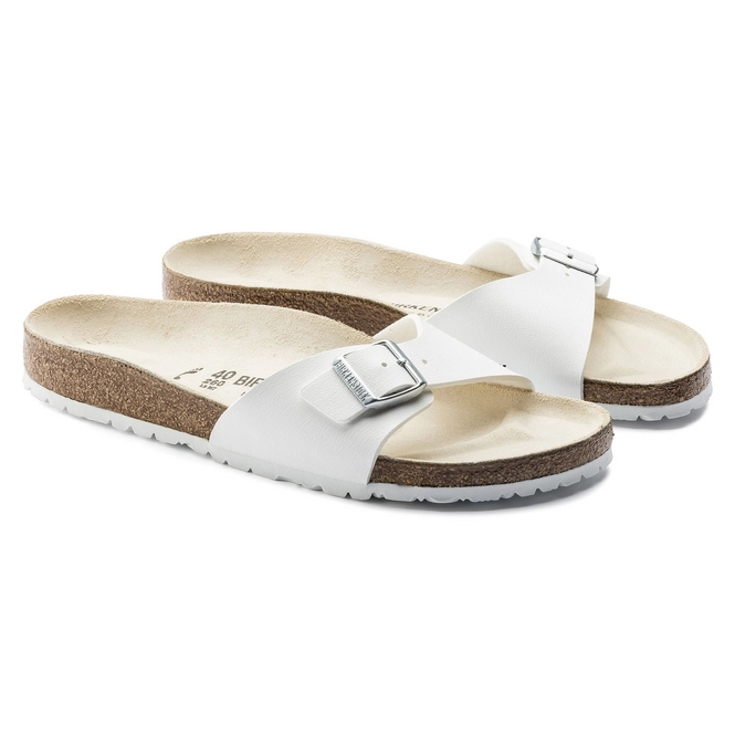 Slippers Birkenstock Women Madrid BF White Regular Schoenfashion