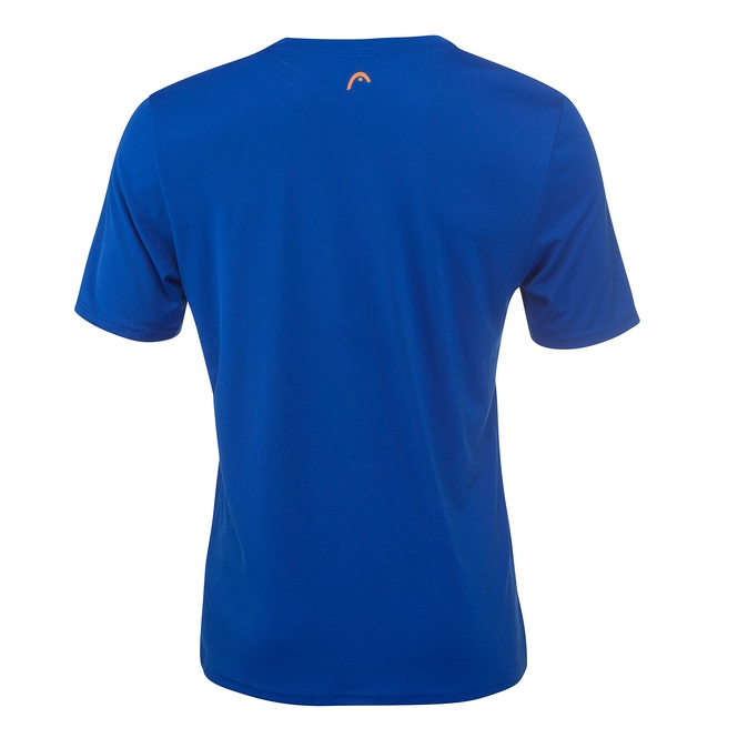 Tennis Shirt HEAD Men Basic Tech Royal Blue | Tennisplanet.co.uk