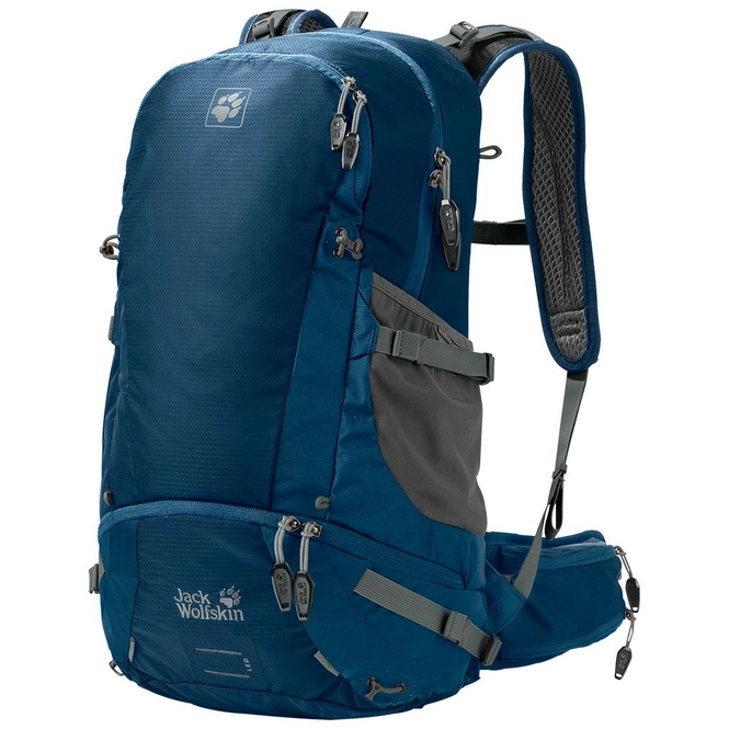 Jack Wolfskin MOAB JAM PRO 30 5 - BIKE - Sac &agrave; Dos - Dark Sea/bleu