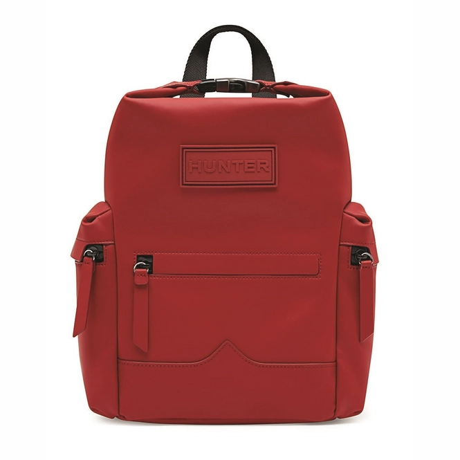 Sac à Dos Hunter Original Mini Rubberised Leather Military Red