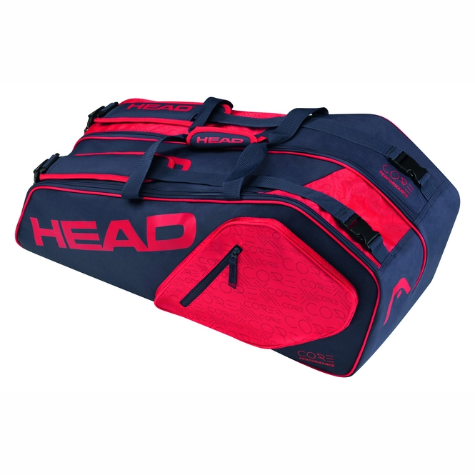 Tennis Bag HEAD Core 6R Combi Navy Red